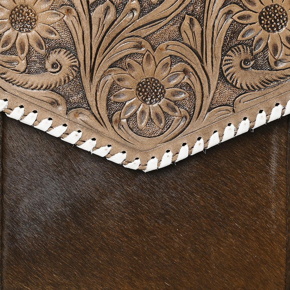 OHLAY Hand-Tooled Leather Backpack