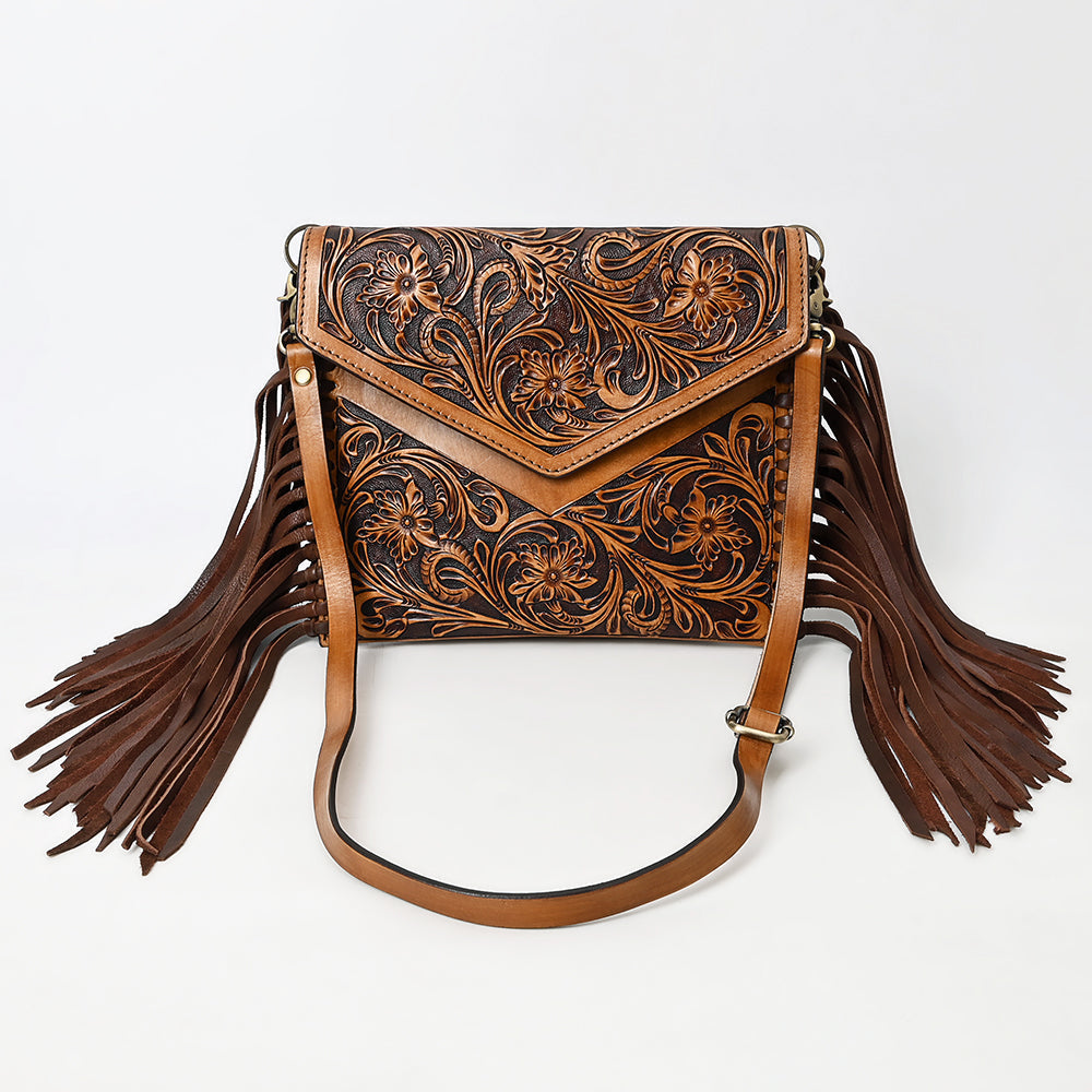 American Darling Envelope Hand Tooled Genuine Leather Women Bag Western Handbag Purse | for Cute