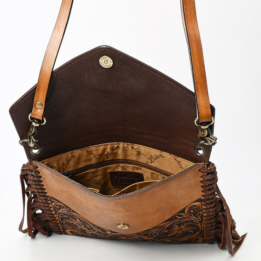 American Darling Envelope Hand Tooled Genuine Leather Women Bag Western Handbag Purse | for Cute