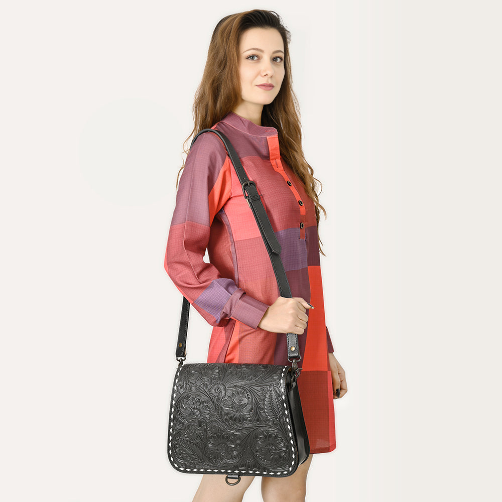 American Darling Hand Tooled Genuine Leather