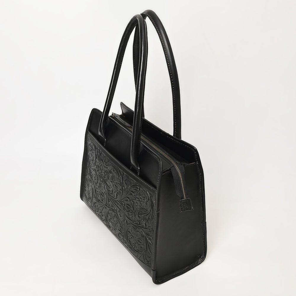 American Darling Hand Tooled Hair-On Genuine Leather