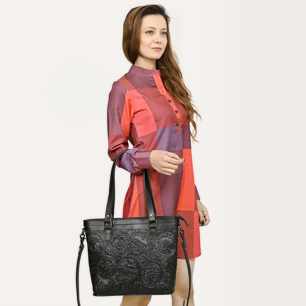 American Darling Hand Tooled Genuine Leather