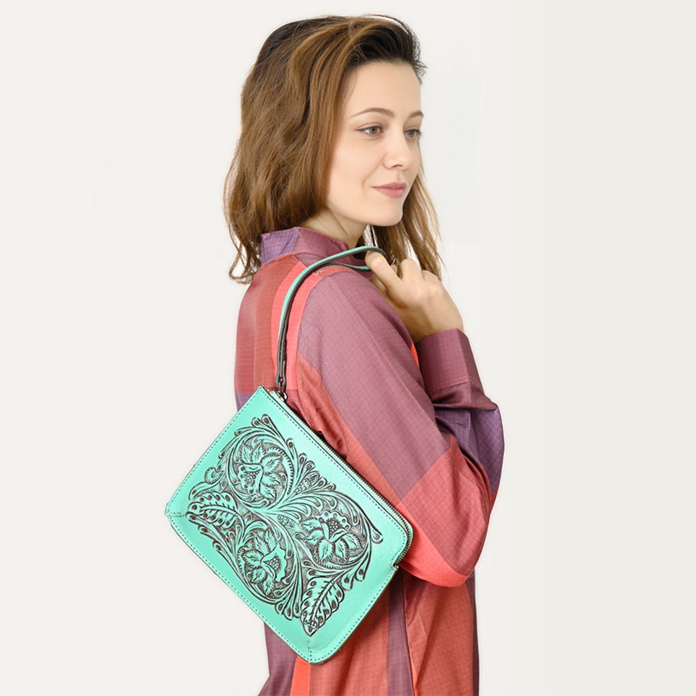 American Darling Hand Tooled Genuine Leather