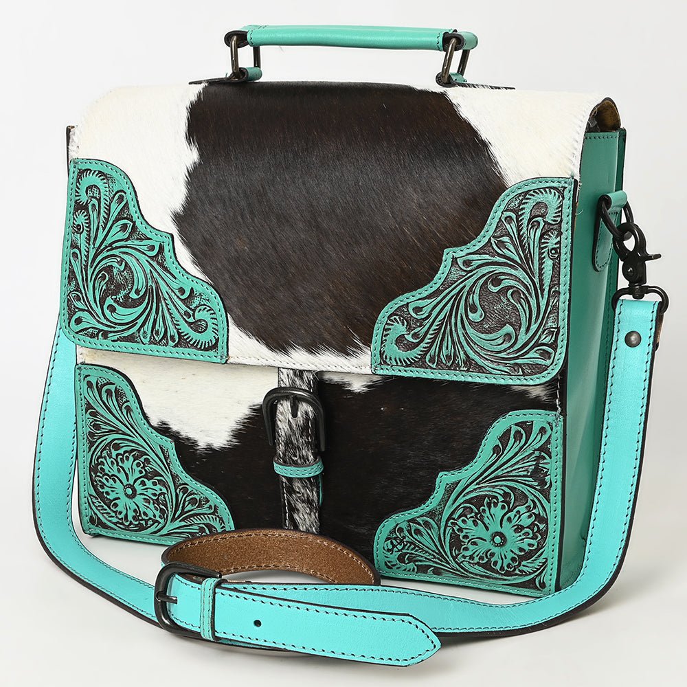 American Darling Hand Tooled Hair-On Genuine Leather