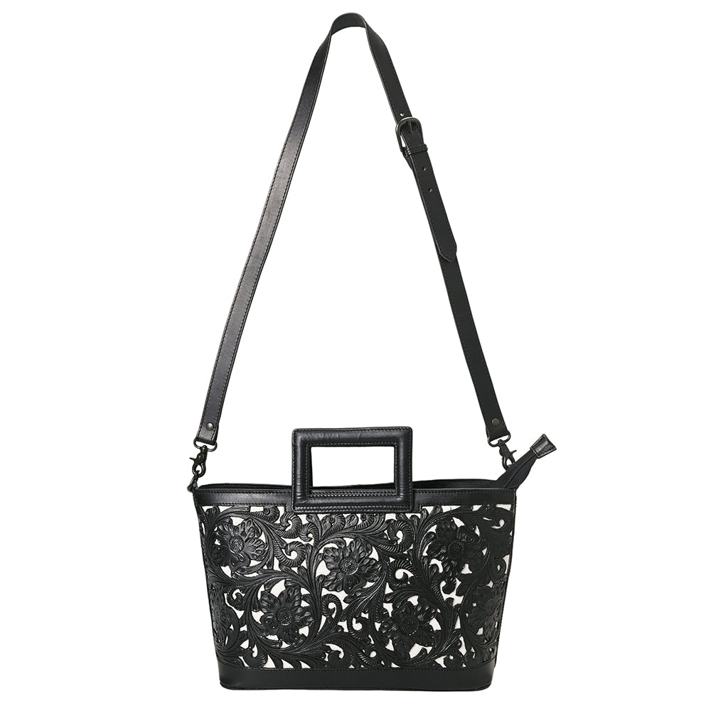 American Darling Tote Hand tooled Genuine Suede Leather Women Bag Western Handbag Purse | Travel Bags