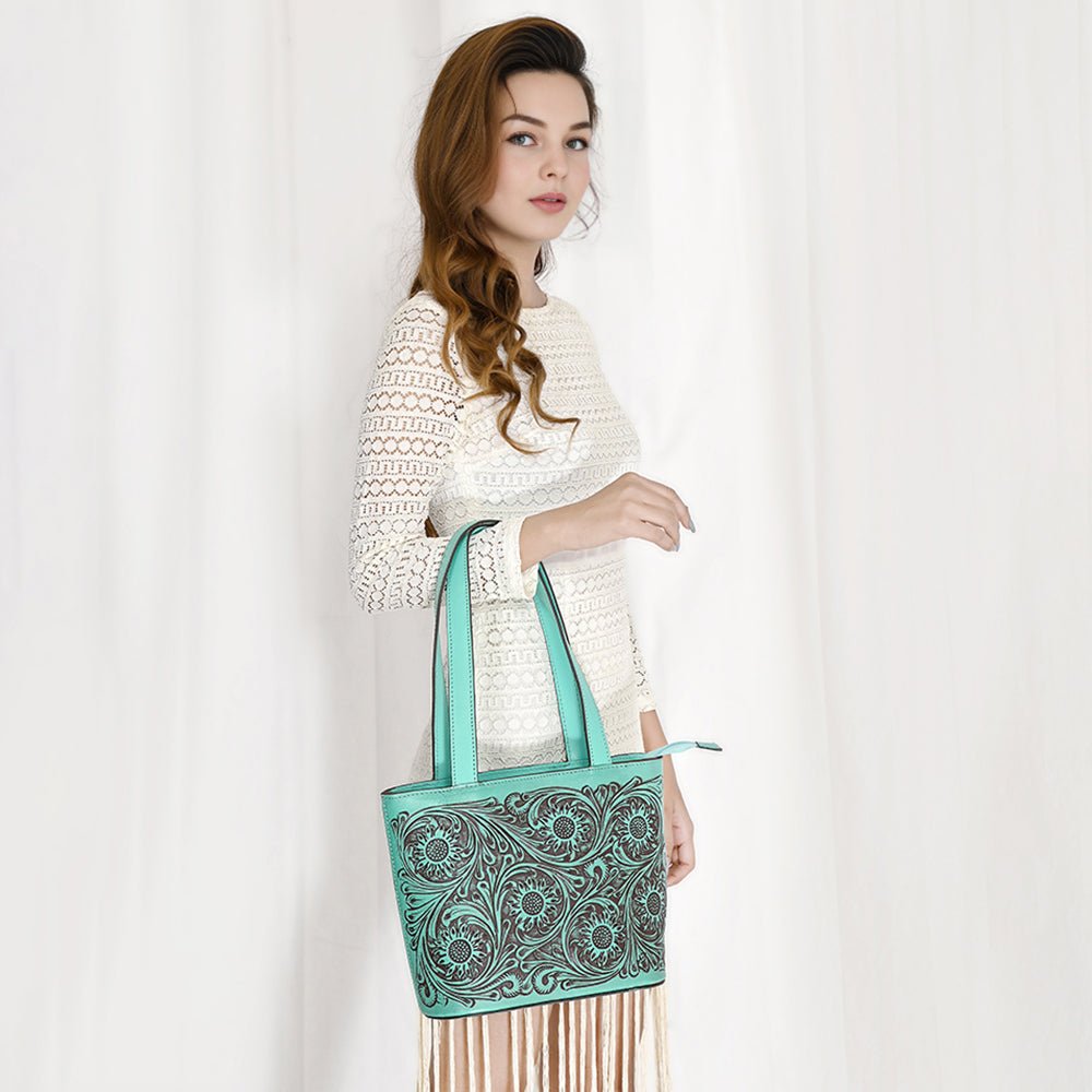 American Darling Hand Tooled Genuine Leather