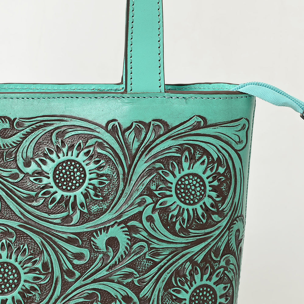 American Darling Tote Hand tooled Genuine Suede Leather Women Bag Western Handbag Purse | Travel Bags