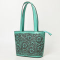 American Darling Tote Hand tooled Genuine Suede Leather Women Bag Western Handbag Purse | Travel Bags