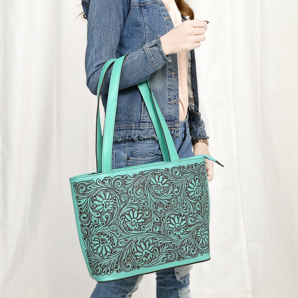 American Darling Hand Tooled Genuine Leather