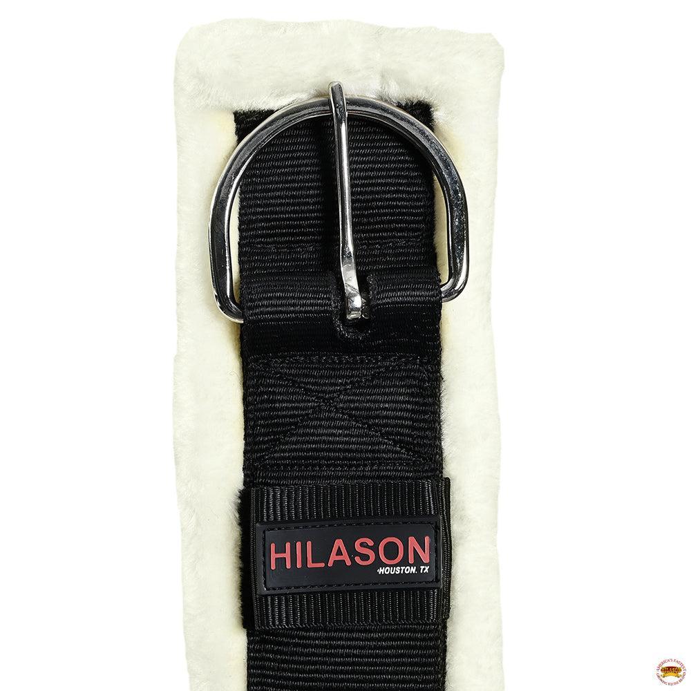 Hilason Western Horse Nylon Padded Fleece Straight Girth Stainless Steel Buckle