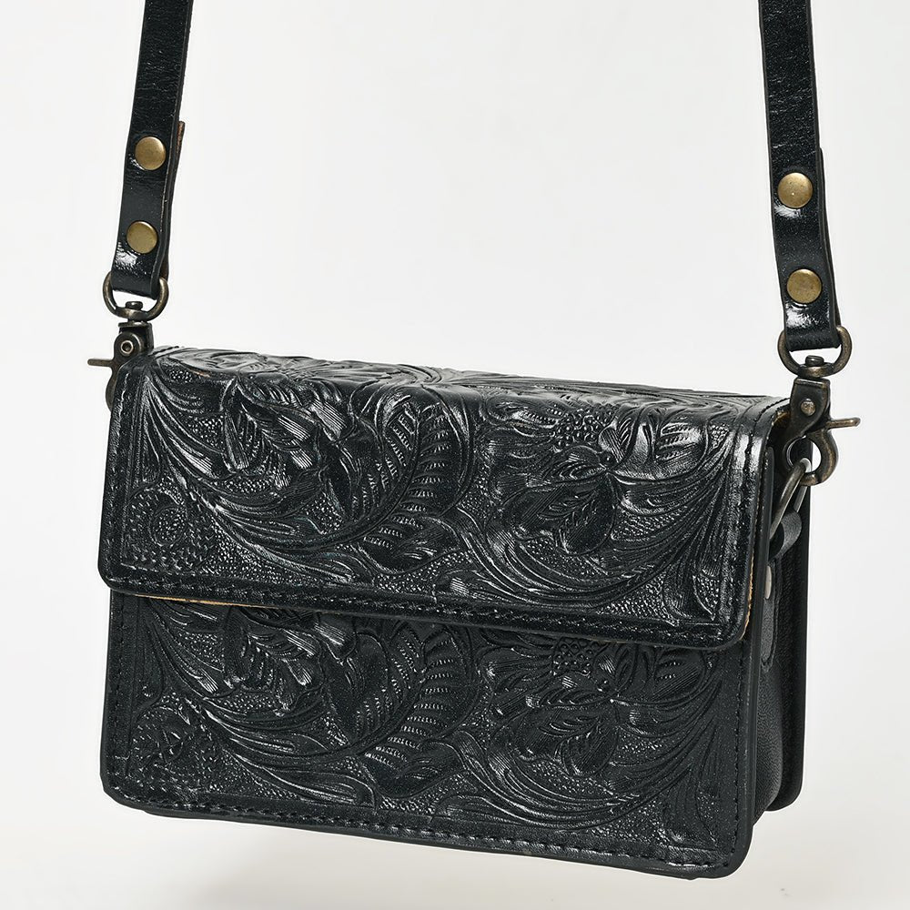 American Darling Small Crossbody Hand Tooled Genuine Leather
