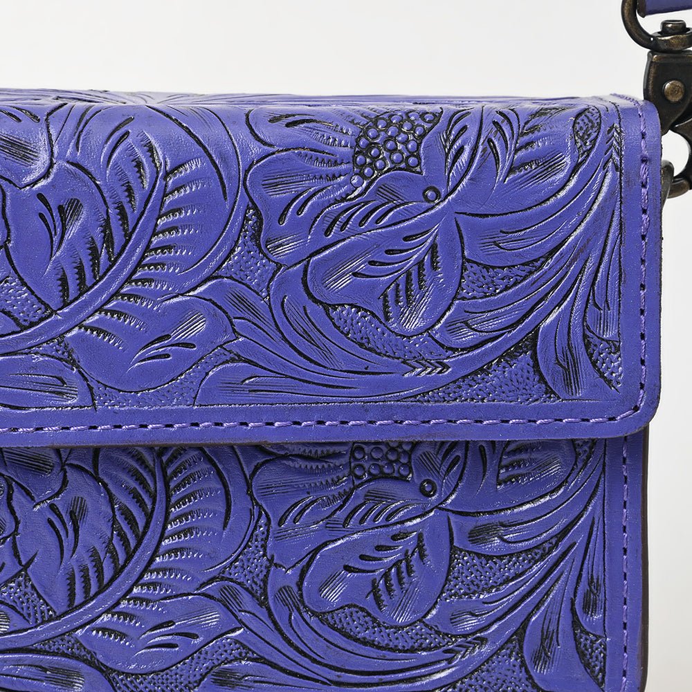 American Darling Small Crossbody Hand Tooled Genuine Leather