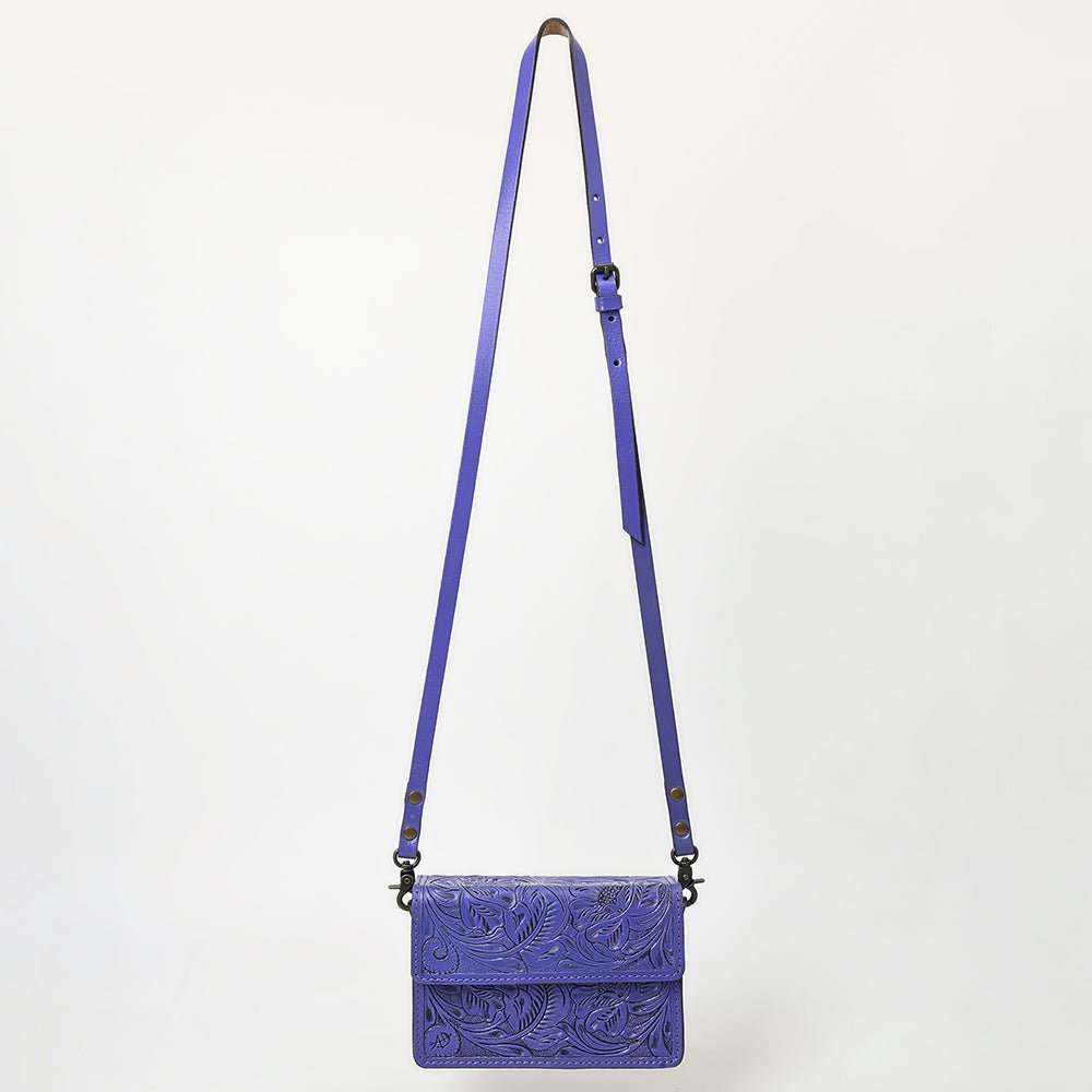 American Darling Small Crossbody Hand Tooled Genuine Leather