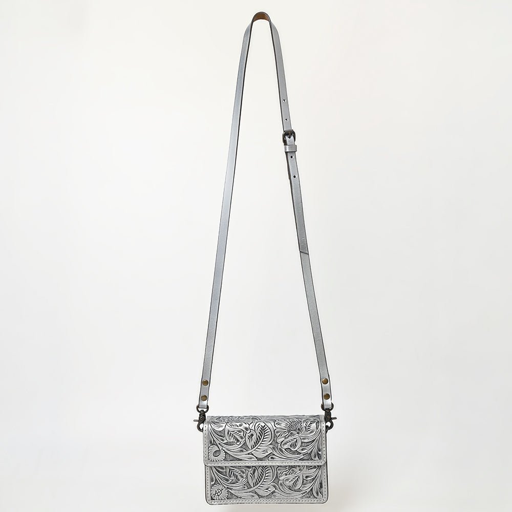 American Darling Small Crossbody Hand Tooled Genuine Leather