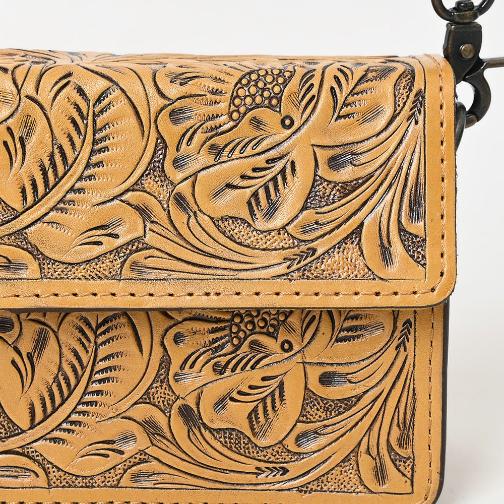 American Darling Small Crossbody Hand Tooled Genuine Leather