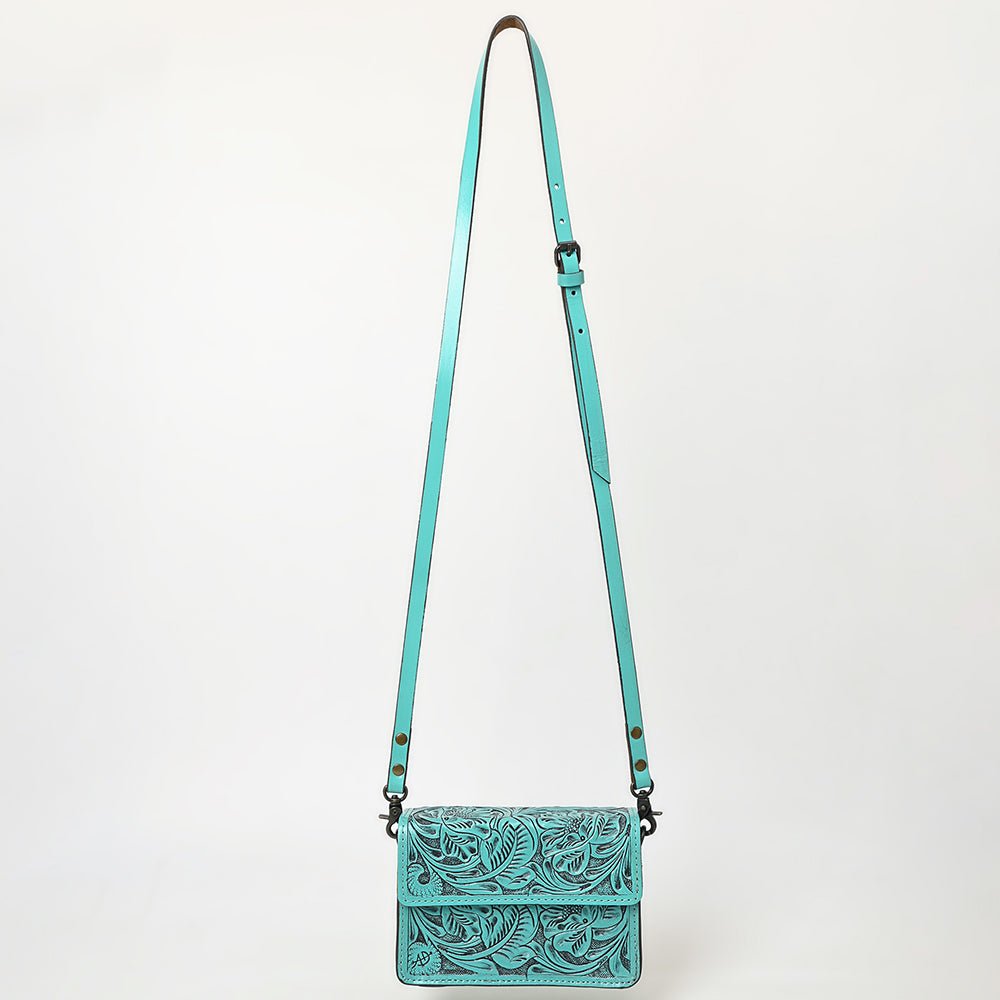 American Darling Small Crossbody Hand Tooled Genuine Leather