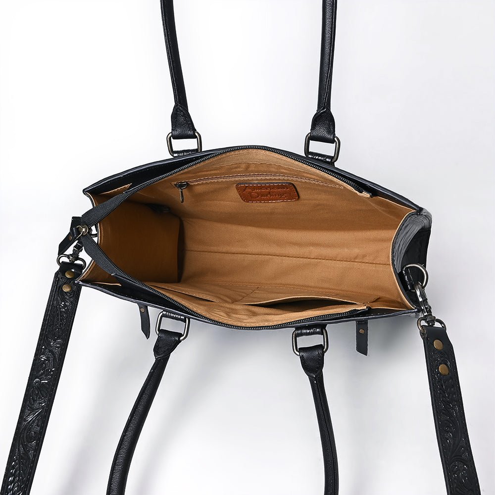 American Darling Hand-Tooled Genuine Leather Tote