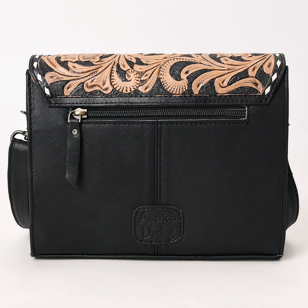 American Darling Hand-Tooled Genuine Leather Small Crossbody Bag