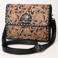 American Darling Hand-Tooled Genuine Leather Small Crossbody Bag