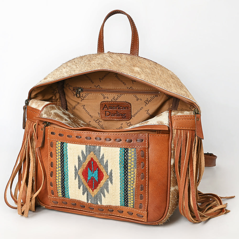 American Darling Hair-On Genuine Leather Backpack