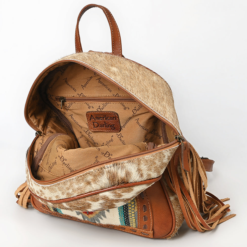 American Darling Hair-On Genuine Leather Backpack