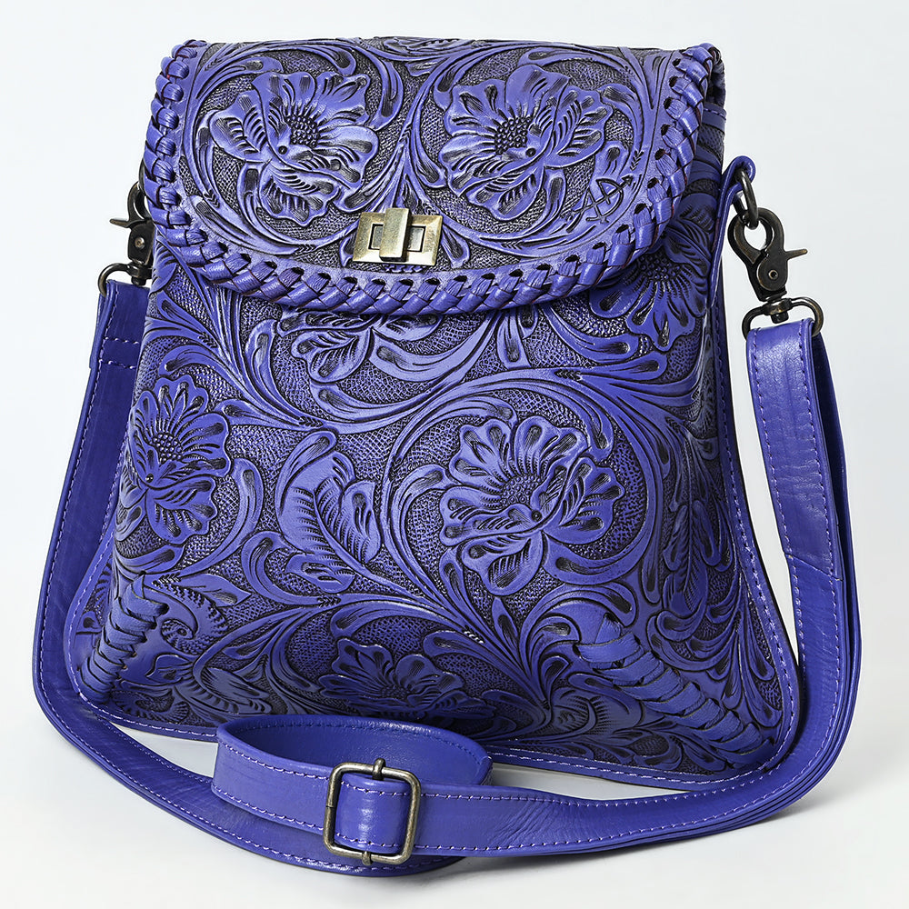 American Darling Crossbody Hand Tooled Genuine Leather