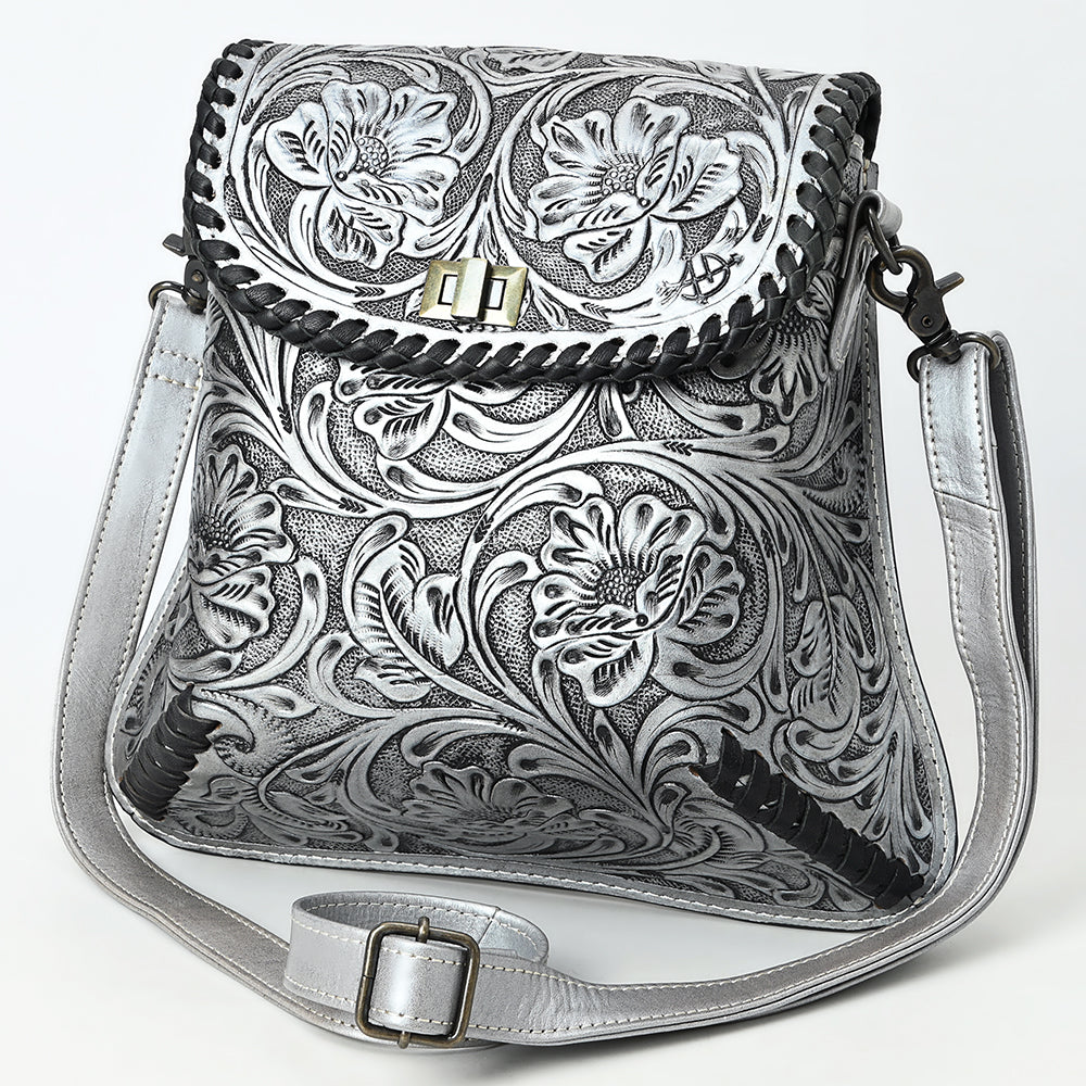 American Darling Crossbody Hand Tooled Genuine Leather