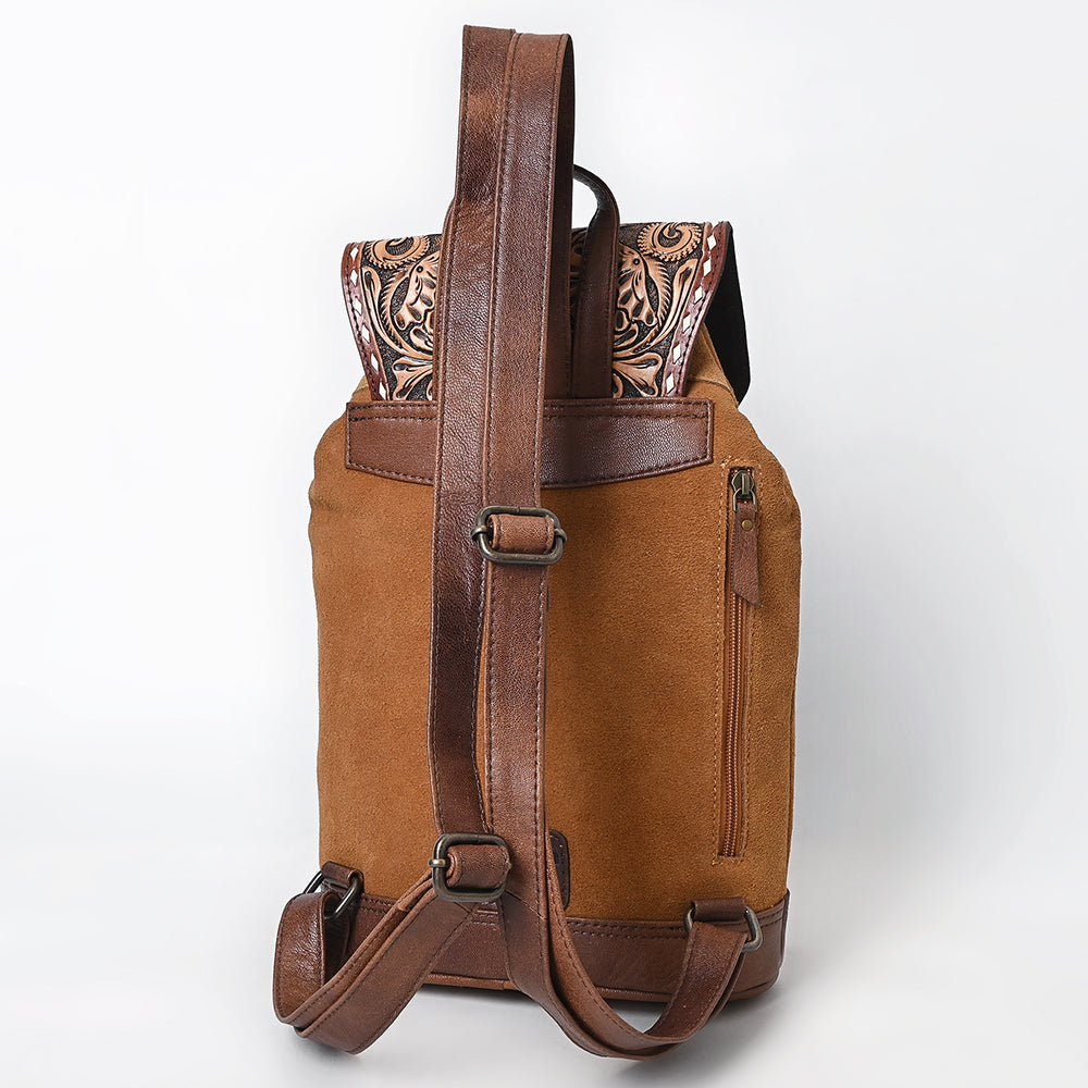 American Darling Hand-Tooled Genuine Leather Backpack