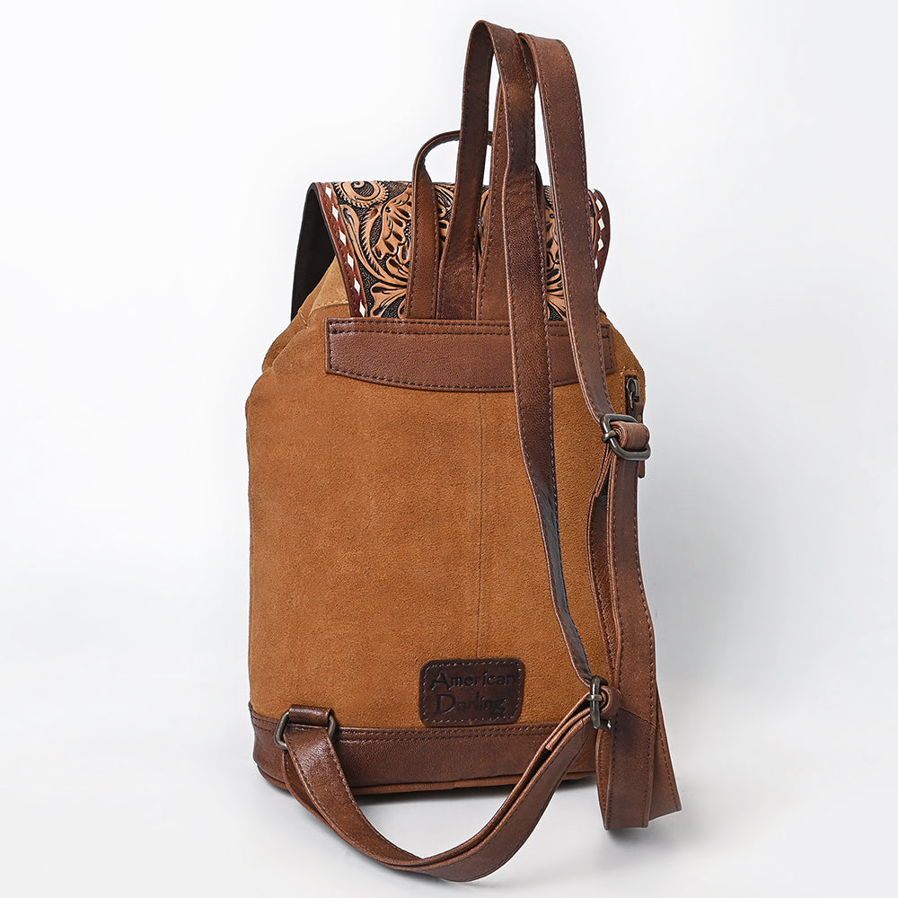 American Darling Hand-Tooled Genuine Leather Backpack
