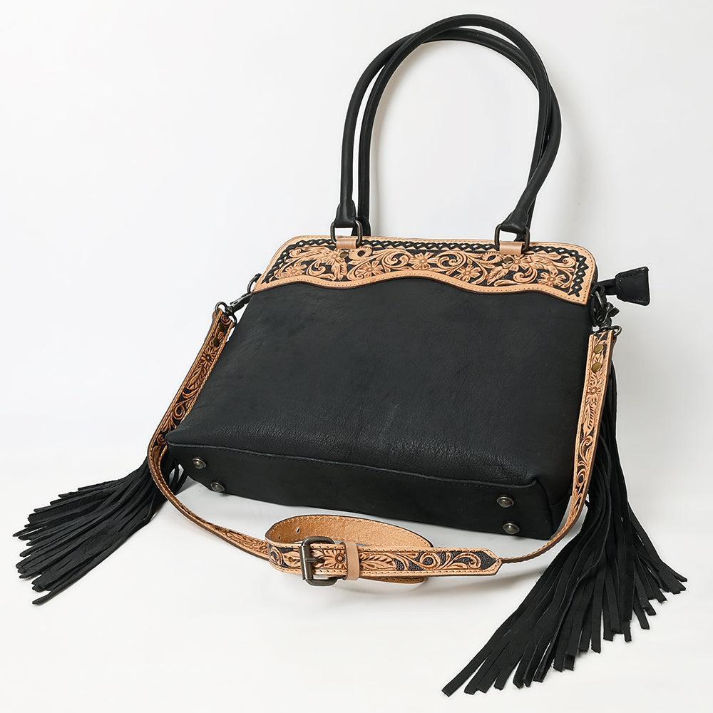 American Darling Tote Hand Tooled Genuine Leather