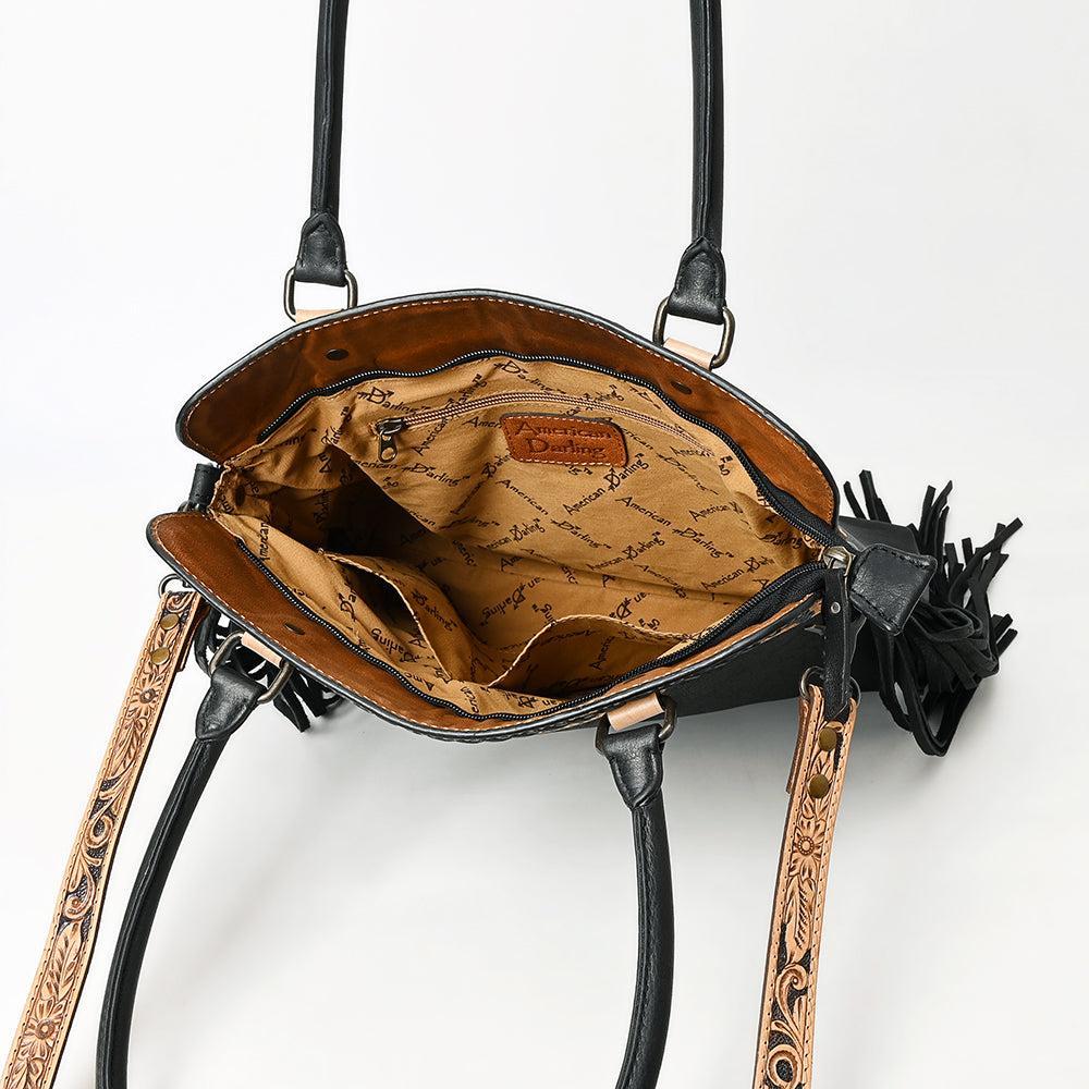 American Darling Tote Hand Tooled Genuine Leather