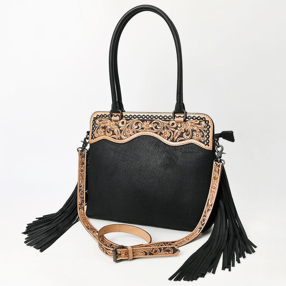 American Darling Tote Hand Tooled Genuine Leather