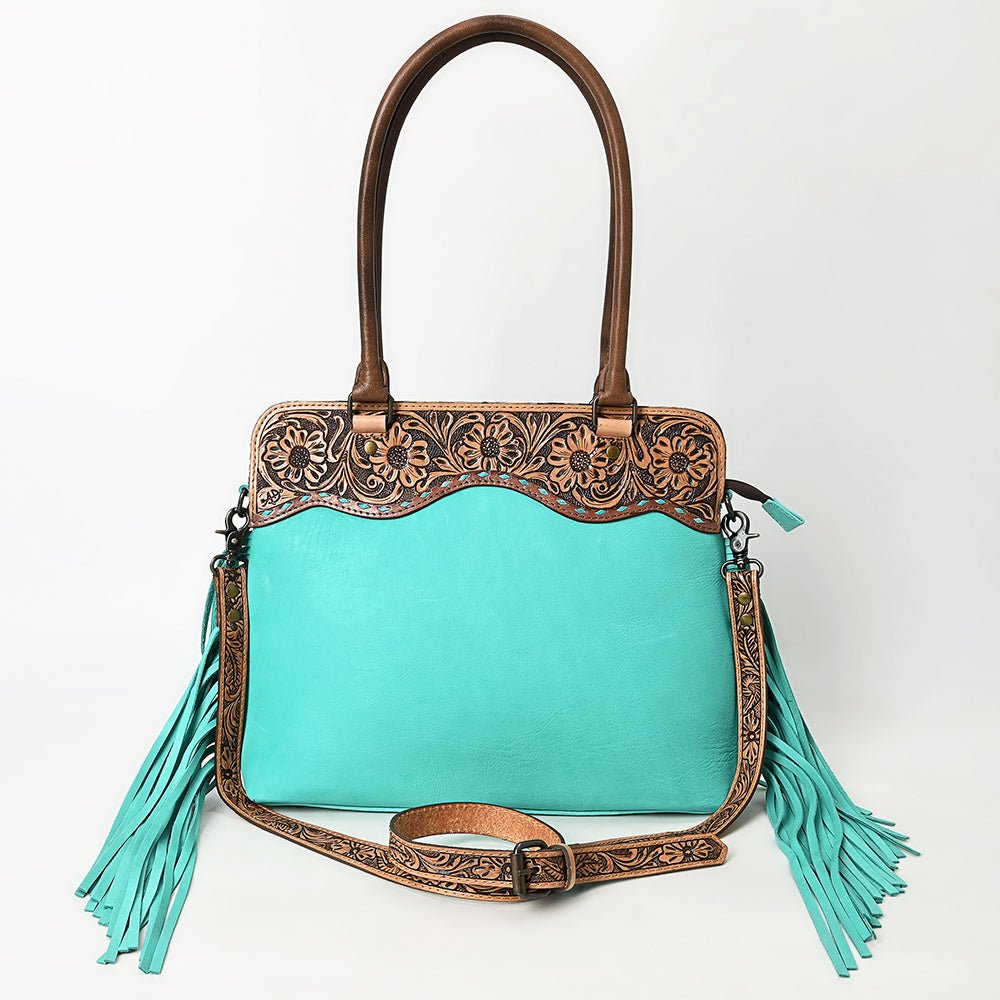 American Darling Hand-Tooled Genuine Leather Tote