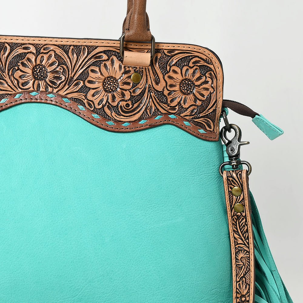 American Darling Hand-Tooled Genuine Leather Tote