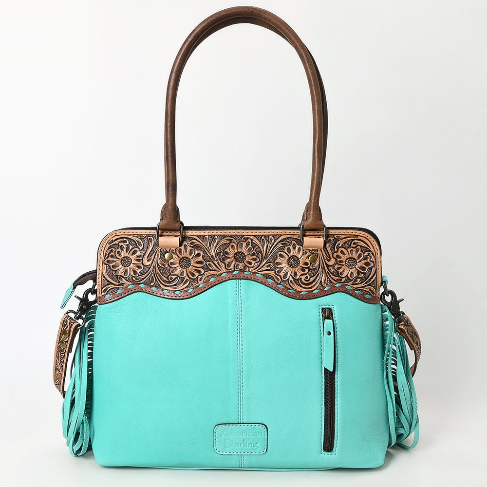 American Darling Hand-Tooled Genuine Leather Tote