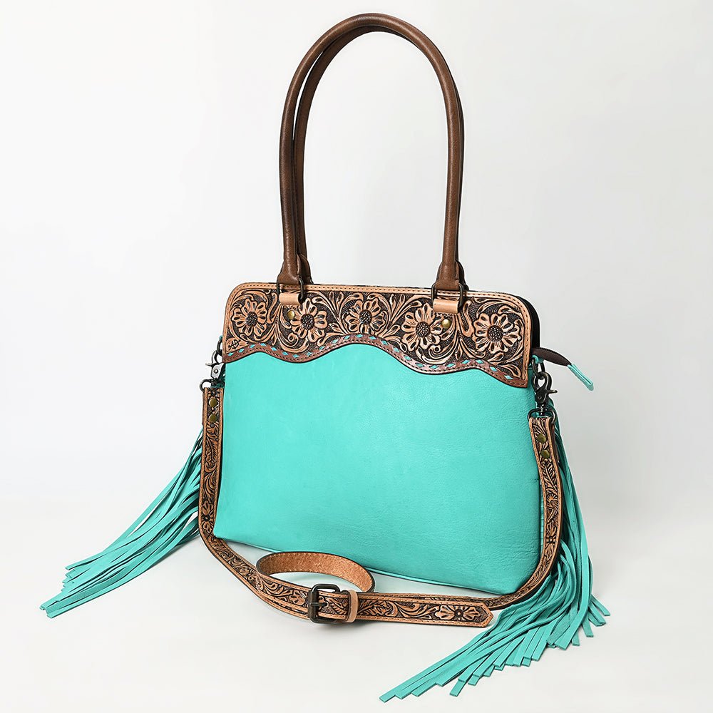 American Darling Hand-Tooled Genuine Leather Tote