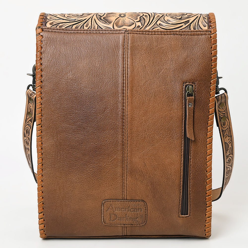 American Darling Hand-Tooled Genuine Leather Envelope Bag