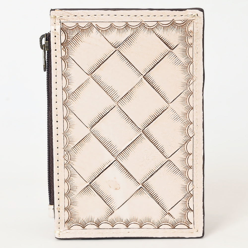 American Darling Card-Holder Hand Tooled Genuine Leather