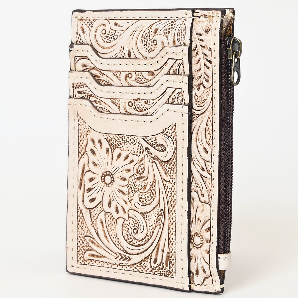 American Darling Card-Holder Hand Tooled Genuine Leather