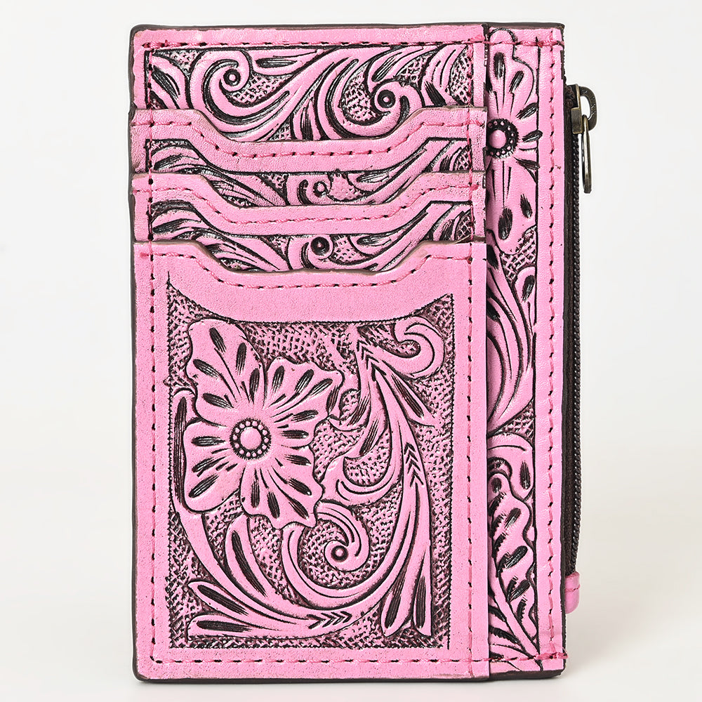 American Darling Card-Holder Hand Tooled Genuine Leather