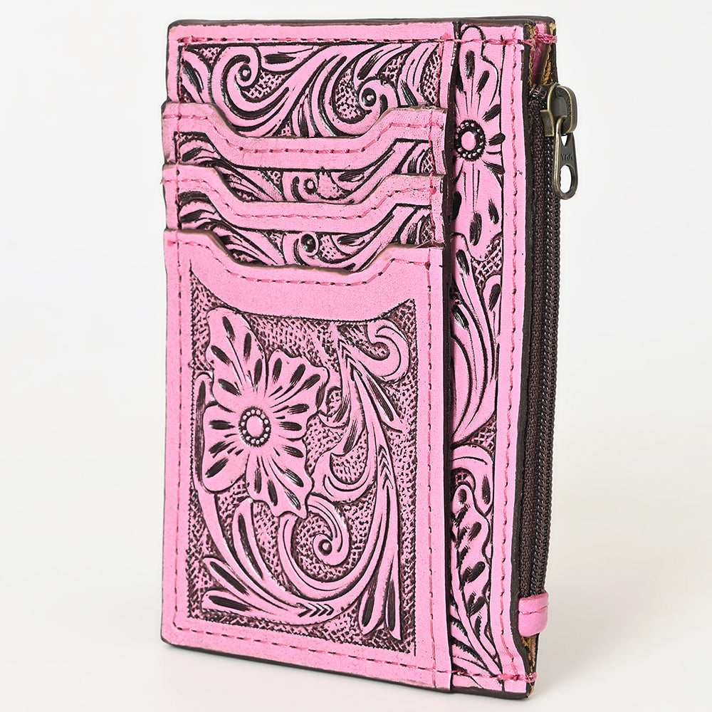 American Darling Card-Holder Hand Tooled Genuine Leather