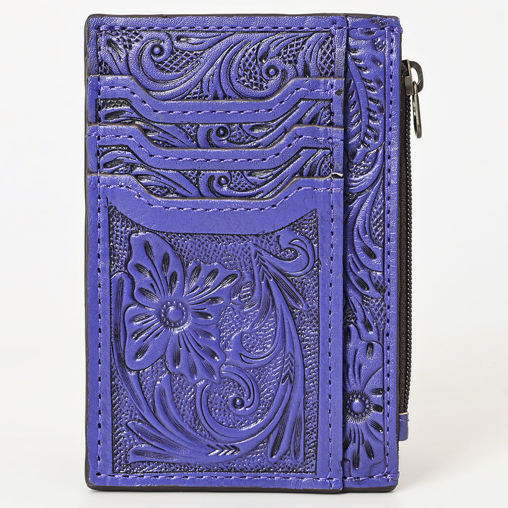 American Darling Card-Holder Hand Tooled Genuine Leather