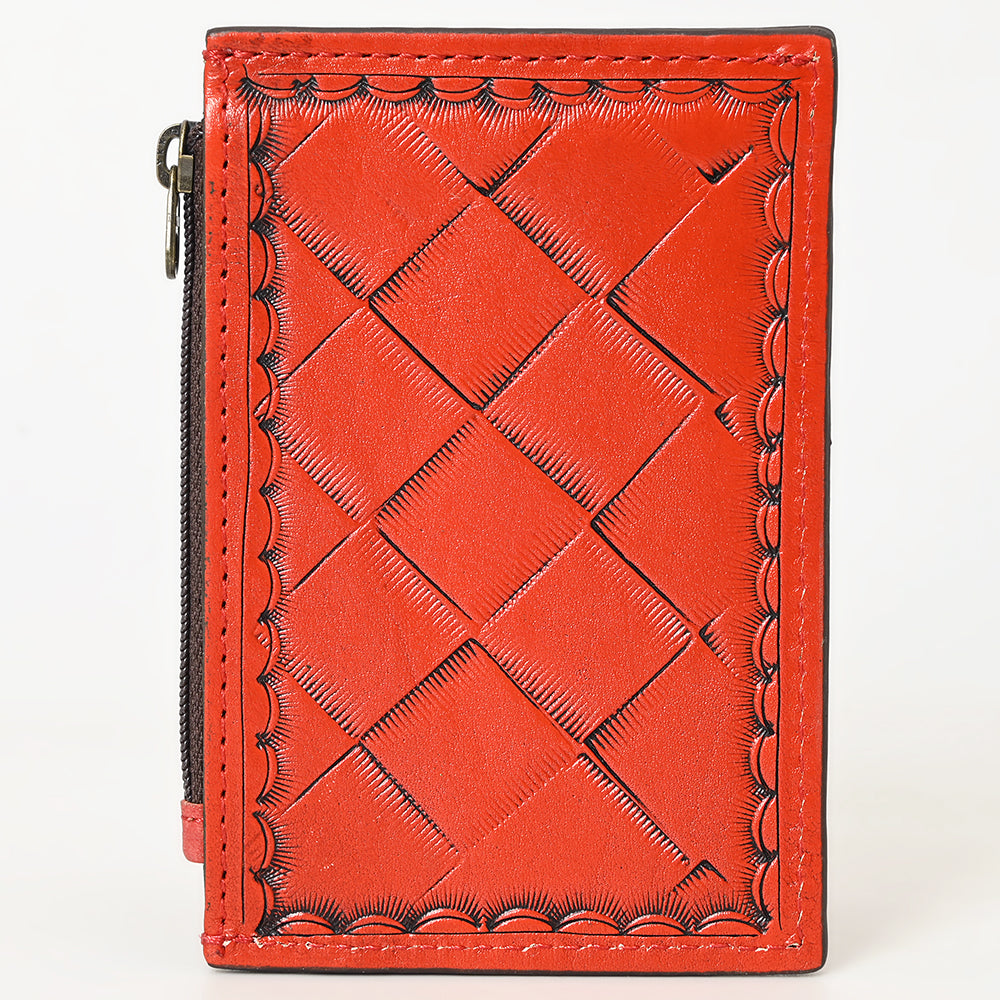 American Darling Card-Holder Hand Tooled Genuine Leather