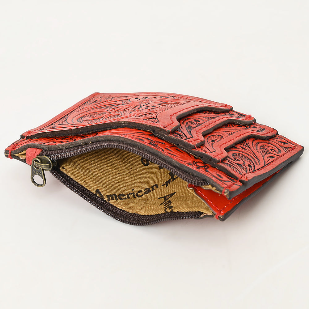 American Darling Card-Holder Hand Tooled Genuine Leather