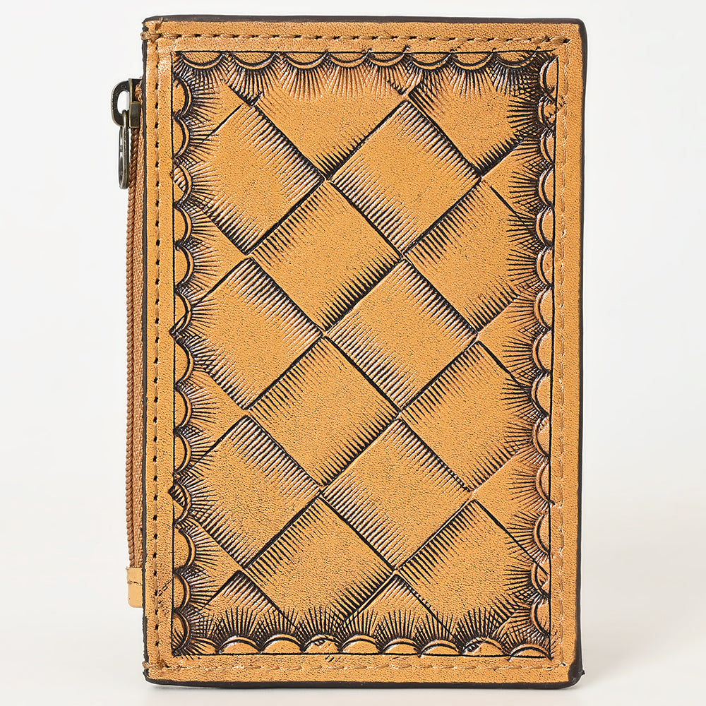 American Darling Card-Holder Hand Tooled Genuine Leather