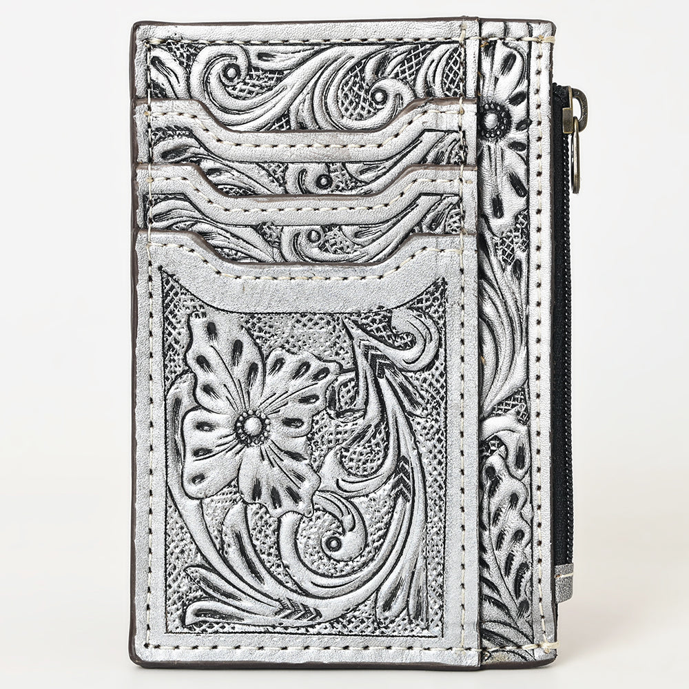 American Darling Card-Holder Hand Tooled Genuine Leather