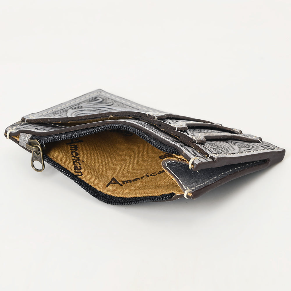 American Darling Card-Holder Hand Tooled Genuine Leather