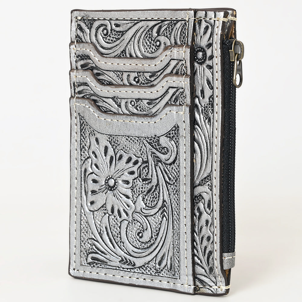 American Darling Card-Holder Hand Tooled Genuine Leather