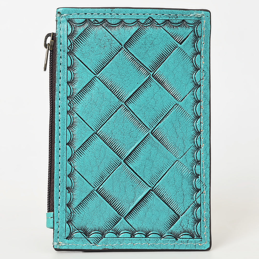American Darling Card-Holder Hand Tooled Genuine Leather