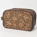 American Darling Hand-Tooled Genuine Leather Toiletry Bag